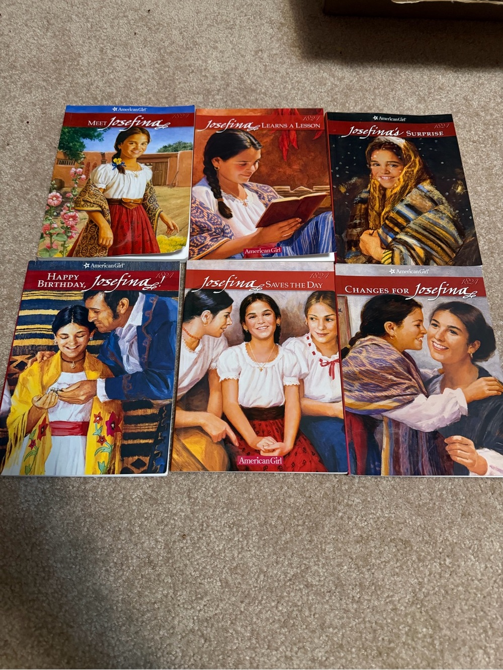 Lot of 6 American Girl Josefina paperback books complete set 1-6
